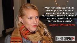 Sanna Wikström HelsinkiReal-videohaastattelussa