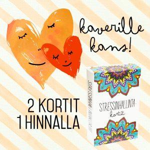 Stressinhallintakortit – 2 pakkaa 1 hinnalla