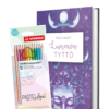 Lumoava tyttö + kynät