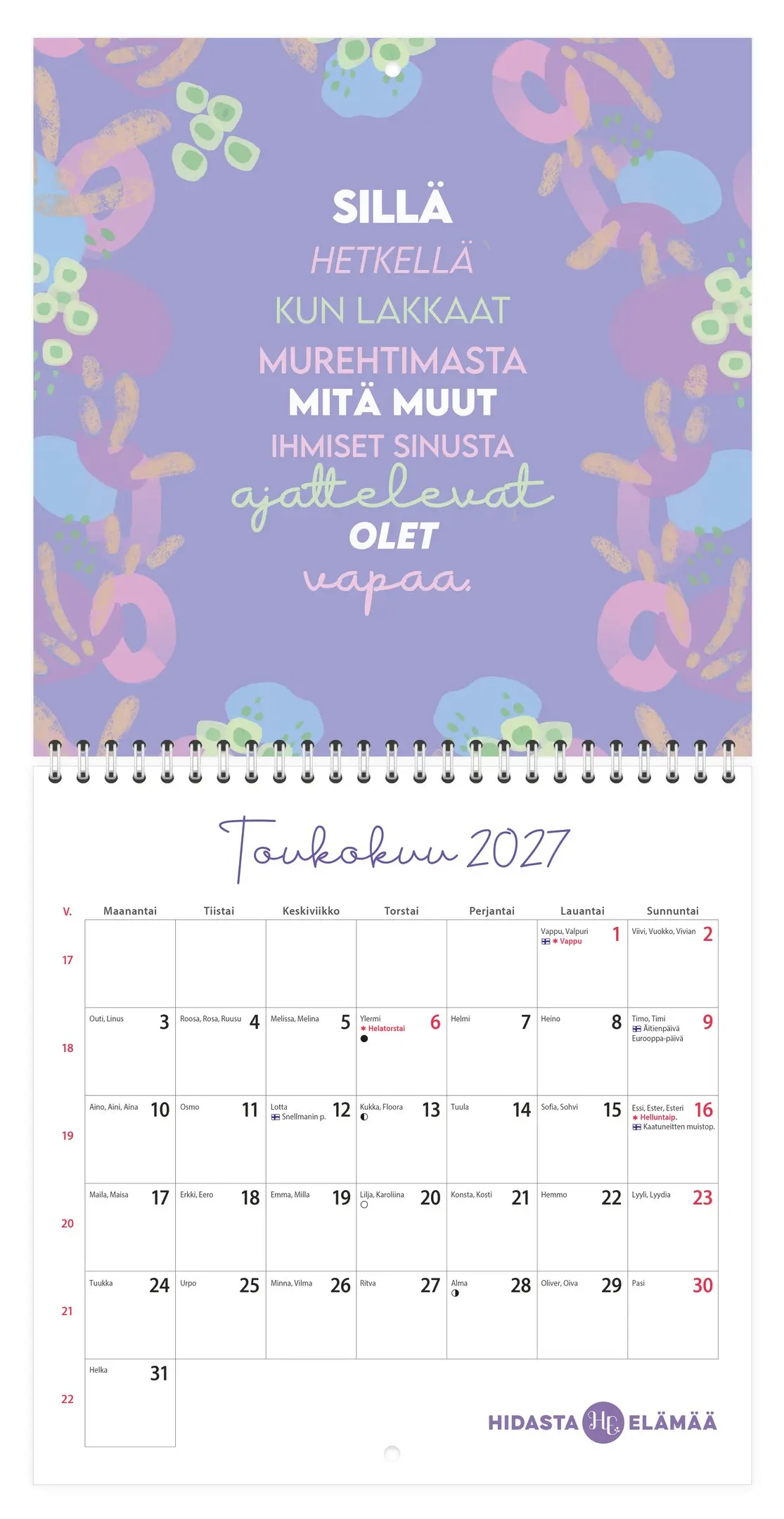 Pieni seinäkalenteri 2027 - Image 4