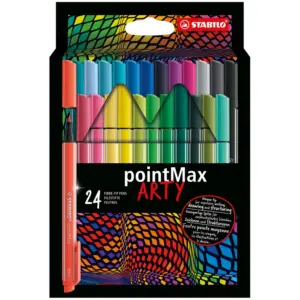 Kuitukärkikynä Stabilo pointMax Arty, 24 väriä